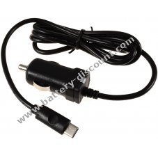Car charging cable with USB-C for Blackberry KEYone 3,0Ah