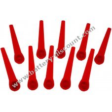 10x replacement knife for Gardena EasyCut Li-18/23 (9823-20)