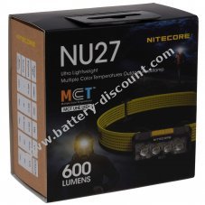Nitecore NU27 LED headlamp, headlamp, USB-C, max. 600 lumen white