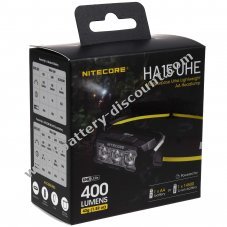 Nitecore HA15 UHE LED headlamp, headlamp, max. 400 lumen