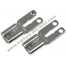 2 Universal plug-in adapter from Faston 4.8mm to 6.3mm for lead-acid batteries