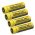 4x Nitecore Li-Ion battery 18650 3400mAh NL1834 protected