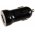 Car travel charger 12-24V to 1x USB 1000mA Black