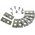 9x replacement knife blades/ cutting blades for mowing roboter Worx Landroid M1000i WG796E.1