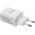 Powery universal Netzstecker power supply for Samsung, iPhone, HTC with 2x USB 2,4A white