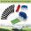 Repair kit with 250m boundary wire 3.4mm 300 hooks, 10 connectors, 4 clamps for robotic lawnmowers