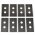 8x replacement blades for LUBA AWD 1000-5000 robotic lawnmower incl. screws